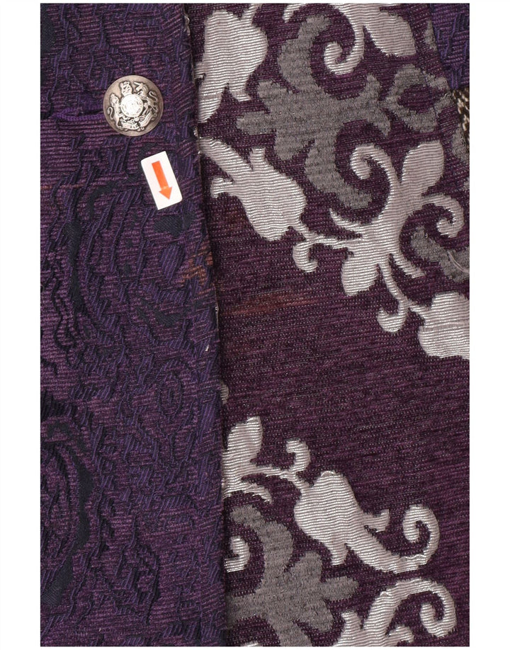 JOE BROWNS Damen Mantel UK 12 Medium Purple Floral Classic