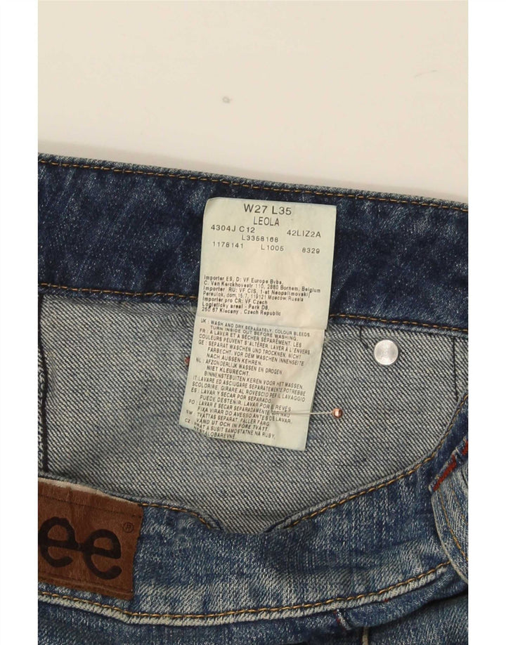 Lee Damen Leola Bootcut Jeans W27 L35 Blaue Baumwolle