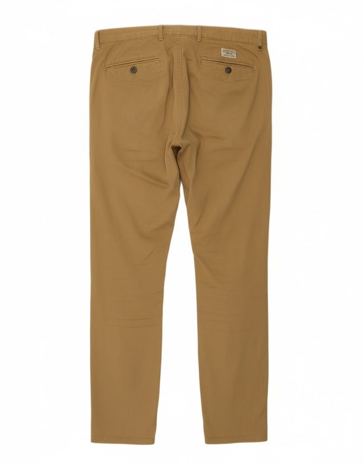 Rifle Herren Slim Chinohose W32 L32 Beige Baumwolle