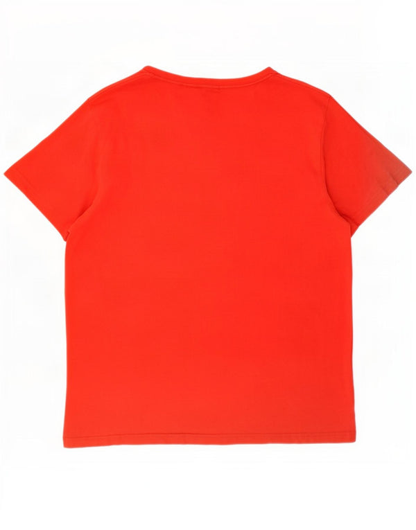 Puma Herren Grafik T-Shirt Top XL Rot Baumwolle