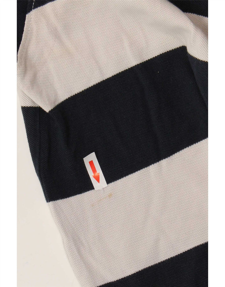 Timberland Herren-Poloshirt aus mittelweiß gestreifter Baumwolle