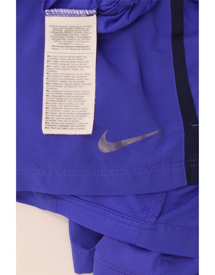 Nike Herren-Sportshorts, Mittelgroßes marineblaues Colourblock-Polyester