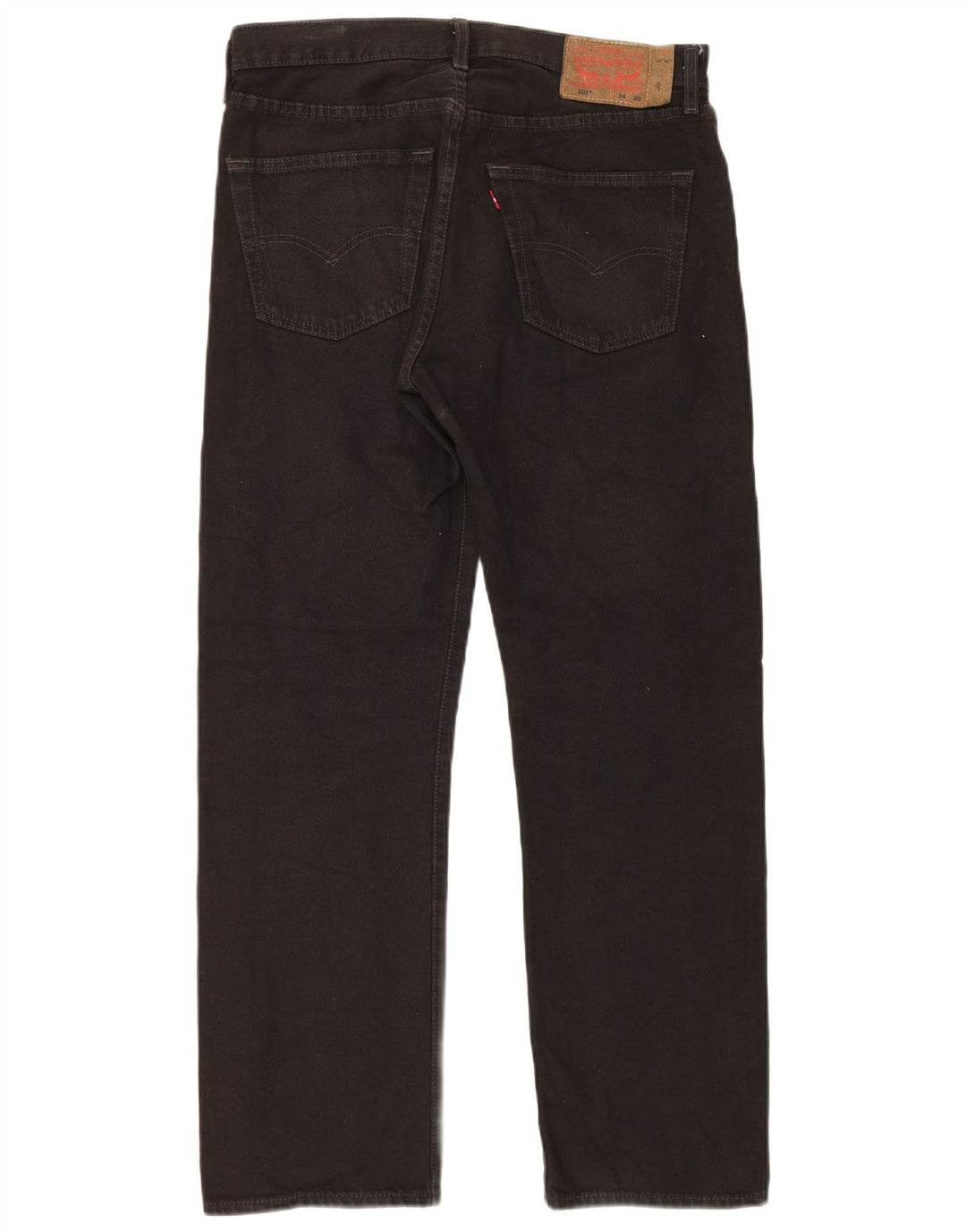 Levi's Herren 501 Straight Jeans W34 L30 Schwarze Baumwolle