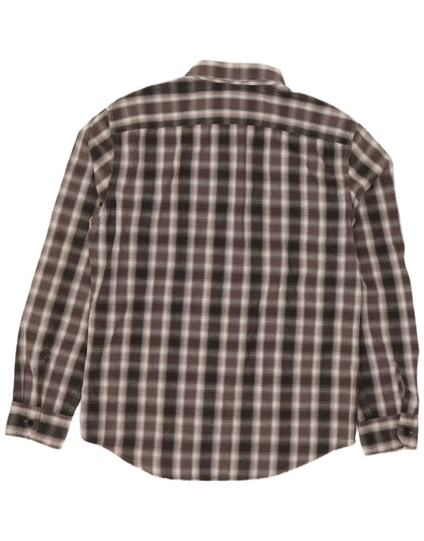 Levi's Herren-Hemd in Standard-Passform, mittelgrau, kariert, Baumwolle