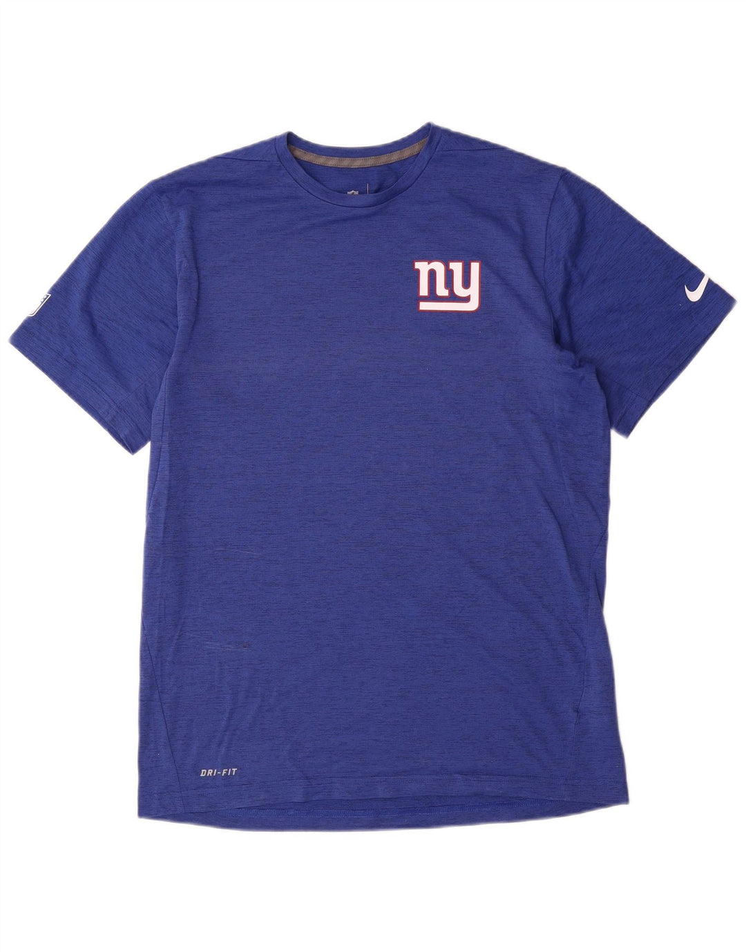 NIKE Herren-T-Shirt mit Grafik, mittelblaues Polyester