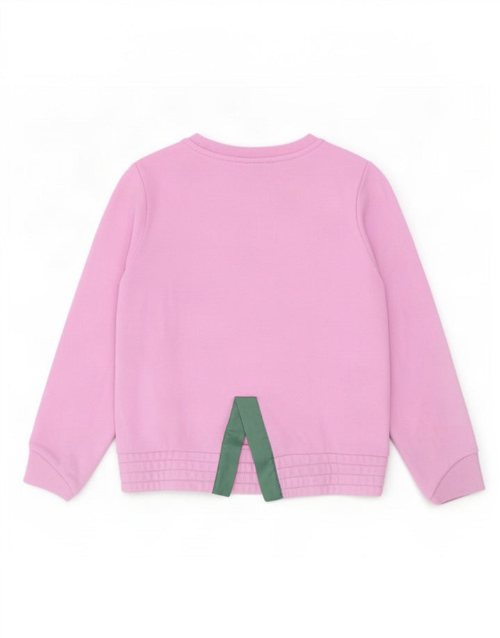 Nike Mädchen-Sweatshirt mit Grafik, 5–6 Jahre, mittelrosa, Baumwolle