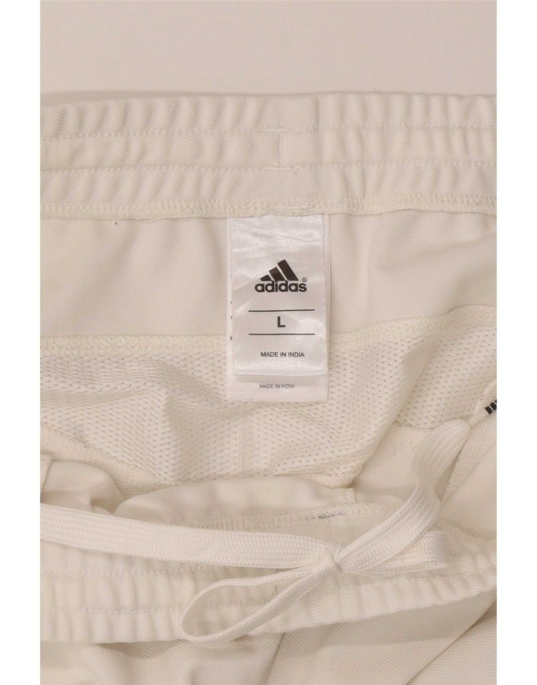 Adidas Herren-Trainingshose, groß, aus weißem Polyester