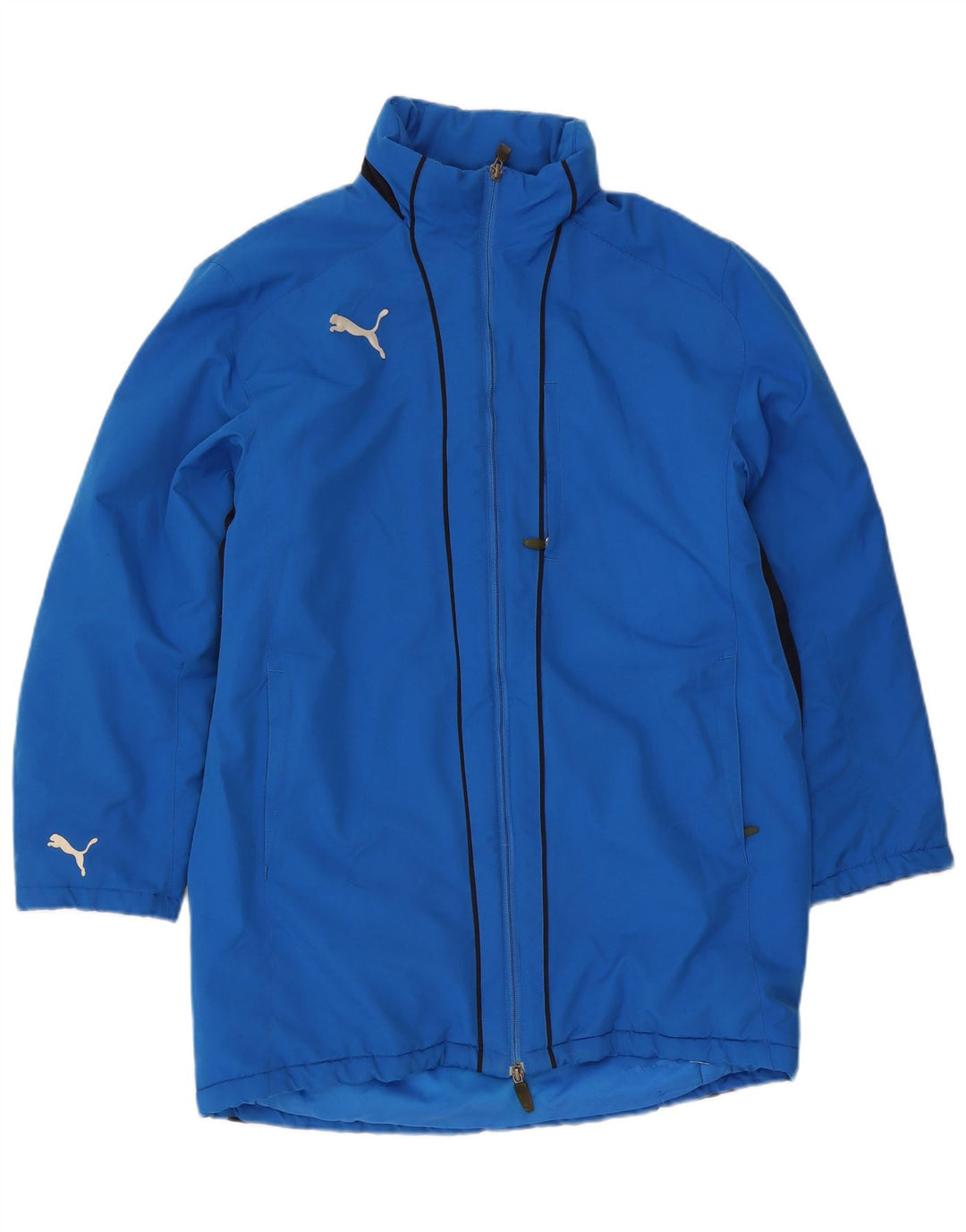 Puma Herren-Windbreaker-Mantel mit Kapuze, UK 38, mittelblau, Farbblock