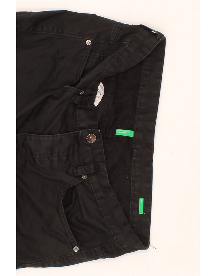 BENETTON Womens Slim Jeans IT 46 Large W32 L28 Black Cotton Vintage Benetton and Second-Hand Benetton from Messina Hembry 