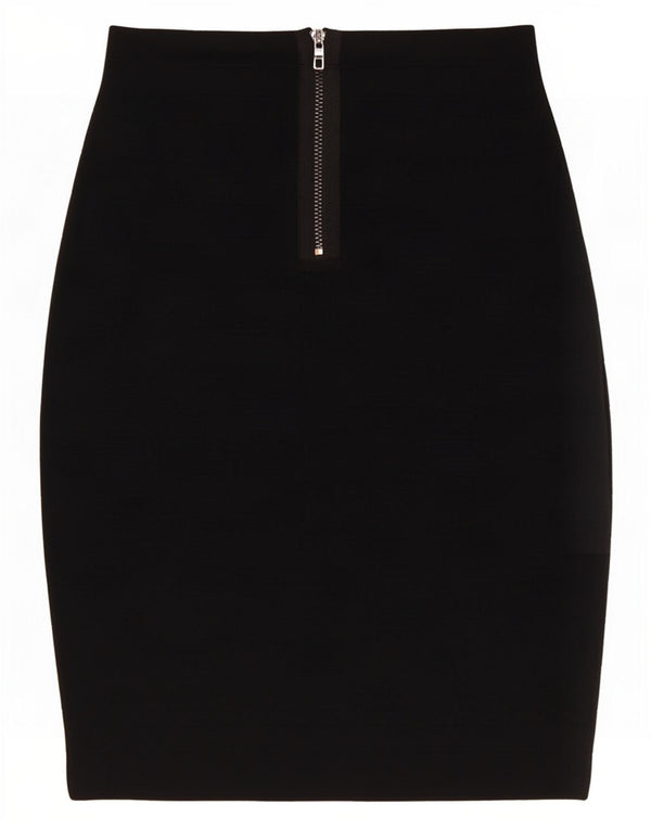 Guess Damen Bleistiftrock Small W26 Schwarz Rayon