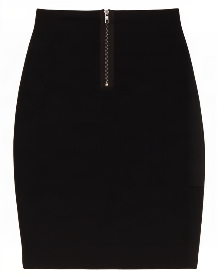Guess Damen Bleistiftrock Small W26 Schwarz Rayon