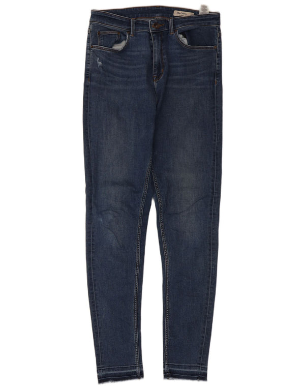 Marks & Spencer Damen The Carrie Skinny Jeans UK 12 Medium W30 L30 Blau
