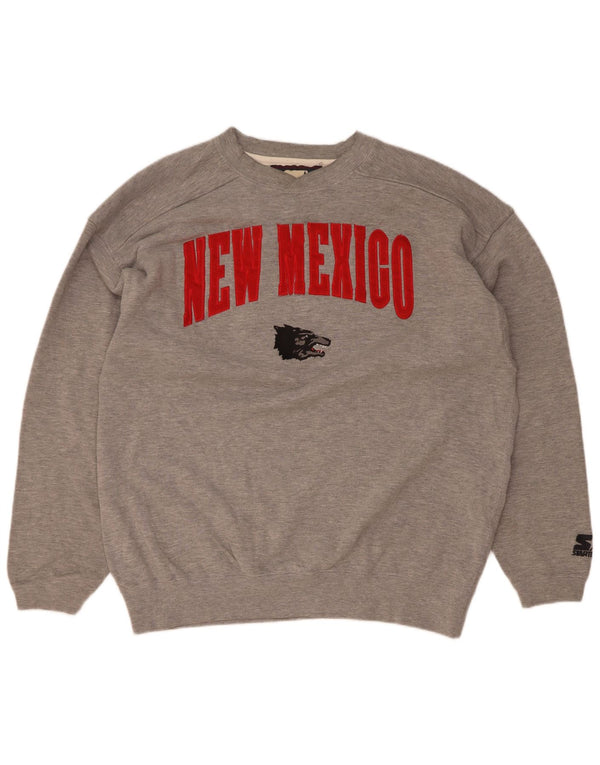 Starter Herren New Maxico State Graphic Sweatshirt Pullover Large Grau meliert