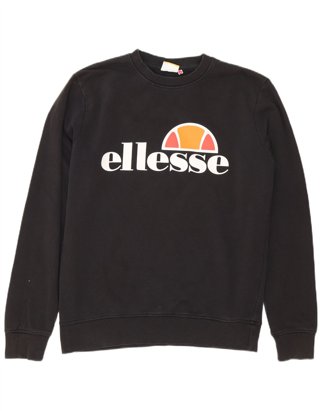 Ellesse Herren Heritage Graphic Sweatshirt Pullover Mittelschwarze Baumwolle