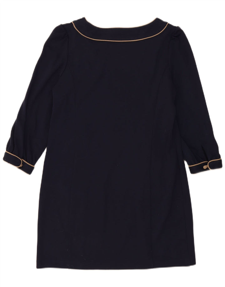 Next Damen-Etuikleid mit 3/4-Ärmeln, Gr. 44, Marineblau, Polyester