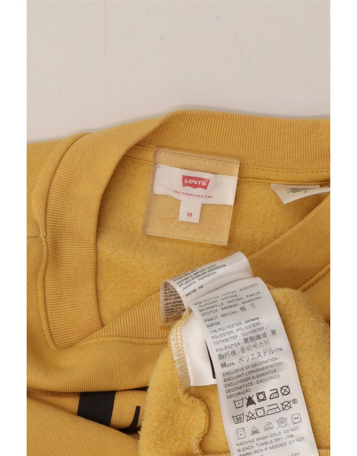 Levi's Damen-Sweatshirt mit übergroßem Crop-Grafikmotiv, Gr. 14, Mittelgelb