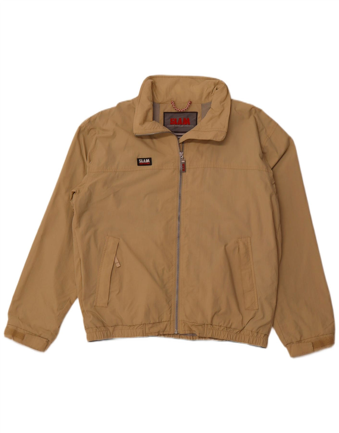 SLAM Herren Regenjacke UK 42 XL Beige Nylon