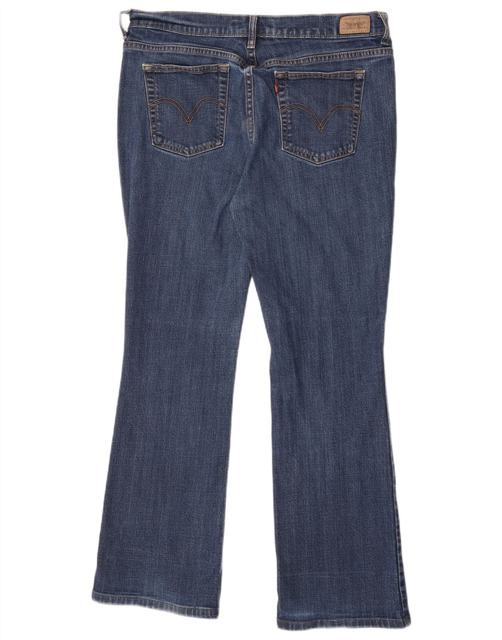 Levi's Damen 512 Bootcut Jeans US 12 Large W32 L30 Blaue Baumwolle