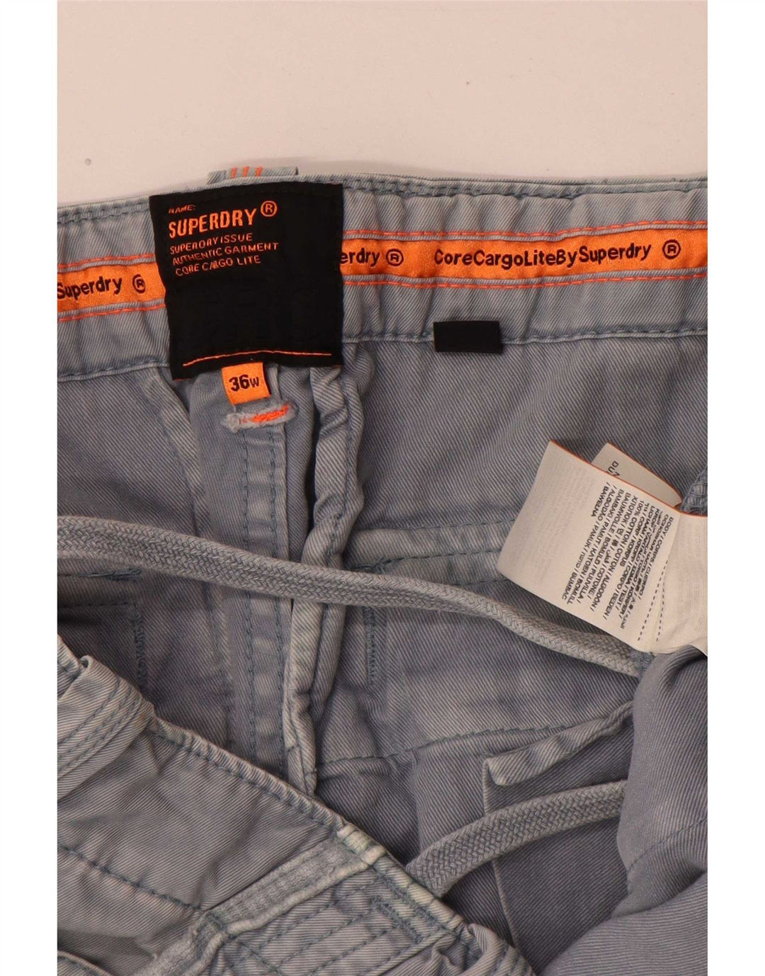 Superdry Herren Cargoshorts W36 Große blaue Baumwolle