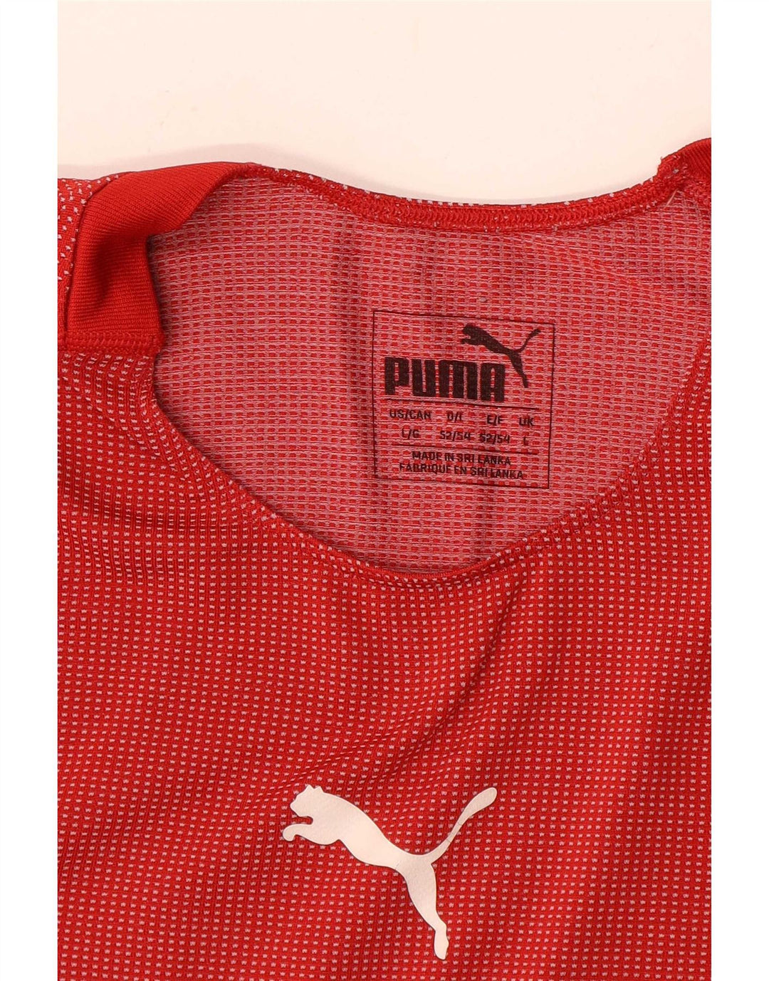 Puma Herren T-Shirt mit Grafik, groß, rot gestreift