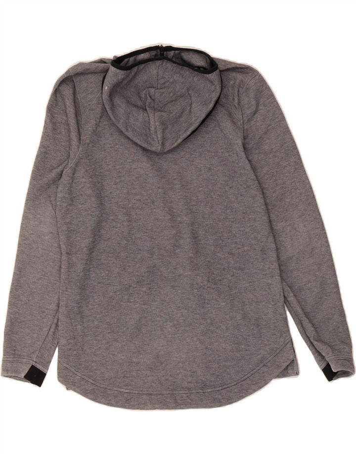 NIKE Womens Dri Fit Zip Hoodie Sweater UK 16 Large Grey Polyester Vintage Nike and Second-Hand Nike from Messina Hembry 