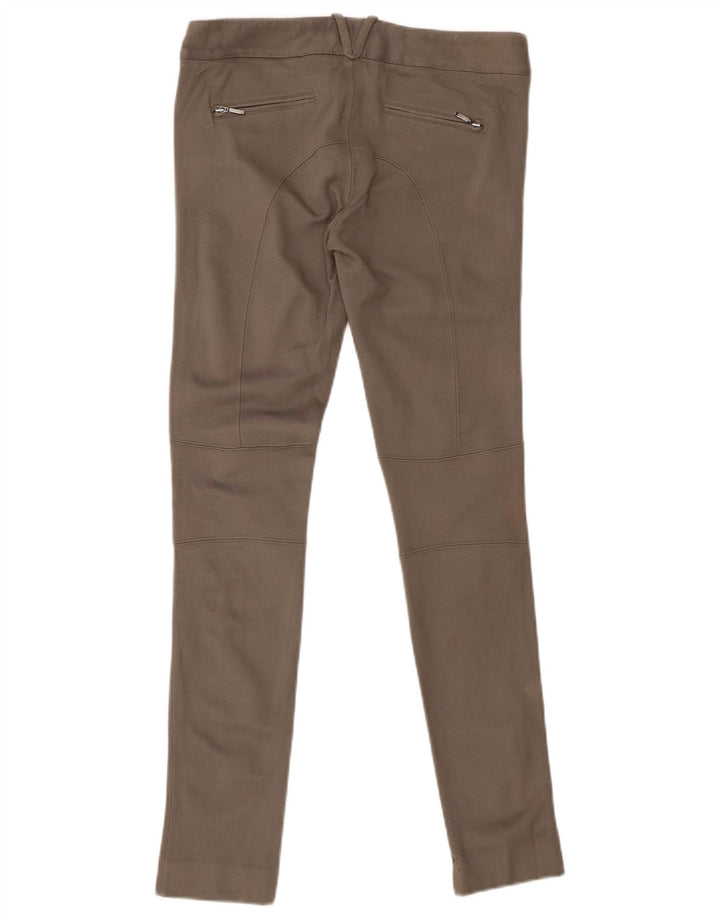 MASSIMO DUTTI Damen Skinny Freizeithose EU 36 XS W26 L29 Khaki Modal