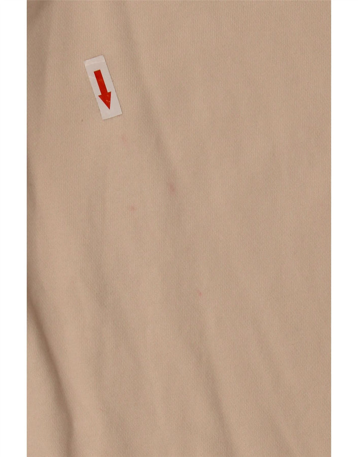 Nike Damen Sweatshirt Pullover UK 14 Mittelbeige Baumwolle