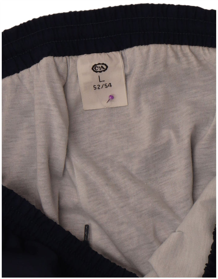 C&A Herren-Trainingshose, Jogginghose, groß, marineblau, Colourblock-Polyamid