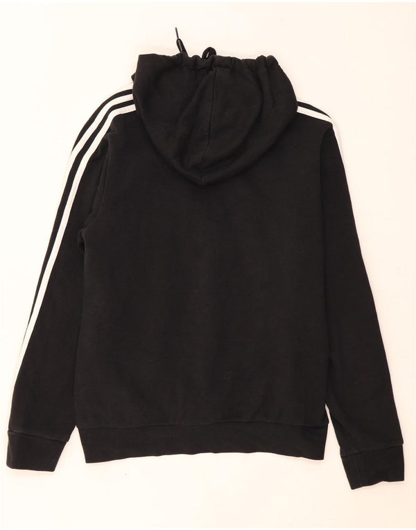 Adidas Damen Kapuzenpullover UK 16/18 Große schwarze Baumwolle