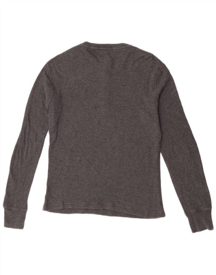 Polo Ralph Lauren Herren-Top, langärmelig, Mittelgrau