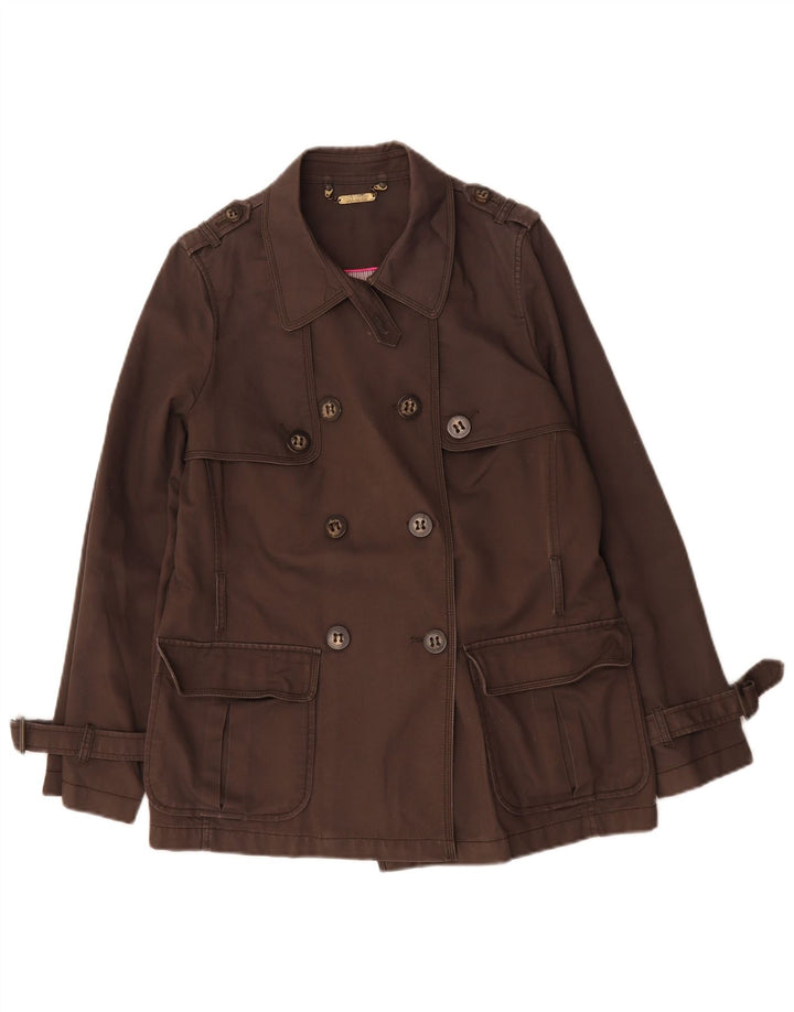 Marks & Spencer Damen Autograph Trenchcoat UK 14 Mittelbraune Baumwolle