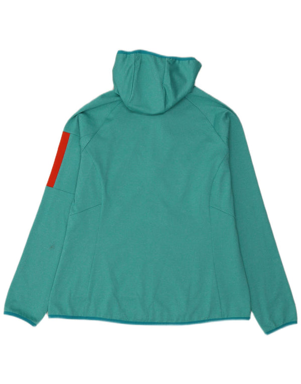 Jack Wolfskin Damen-Trainingsanzug-Top-Jacke, UK 14, Größe L, Grün, Farbblock