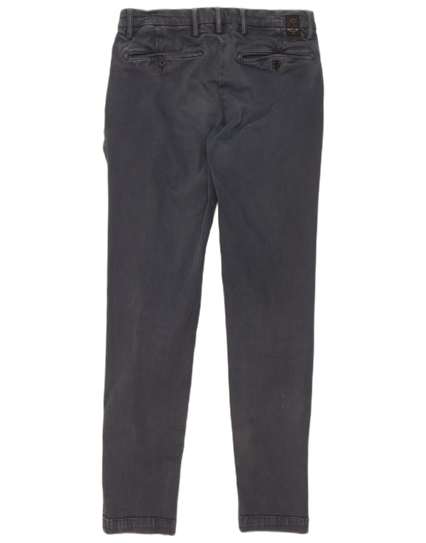 Replay Mens Slim Chino Trousers W31 L32 Navy Blue