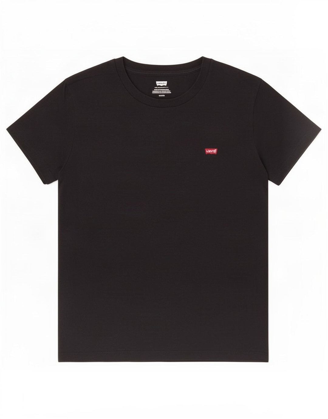 Levi's Damen T-Shirt Top UK 10 Small Schwarz Baumwolle