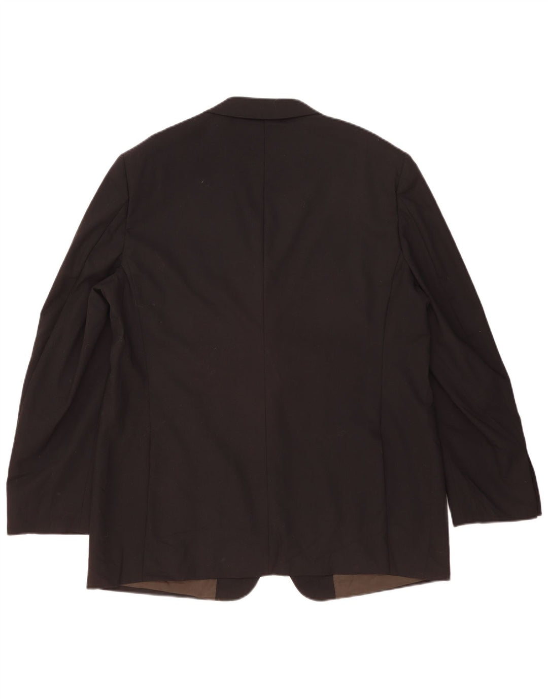 Marks & Spencer Herren-Blazer mit 2 Knöpfen, UK 46, XL, schwarze Wolle
