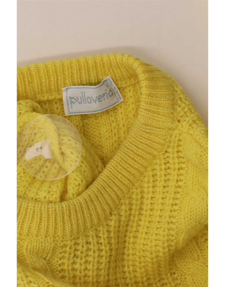 Pulloveria Herren-Pullover mit U-Boot-Ausschnitt, Größe L, Gelb