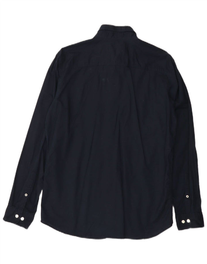 Jack & Jones Herren-Hemd, groß, marineblau, Baumwolle