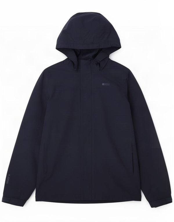 Mountain Warehouse Jungen-Regenjacke mit Kapuze, 12–13 Jahre, marineblaues Polyester