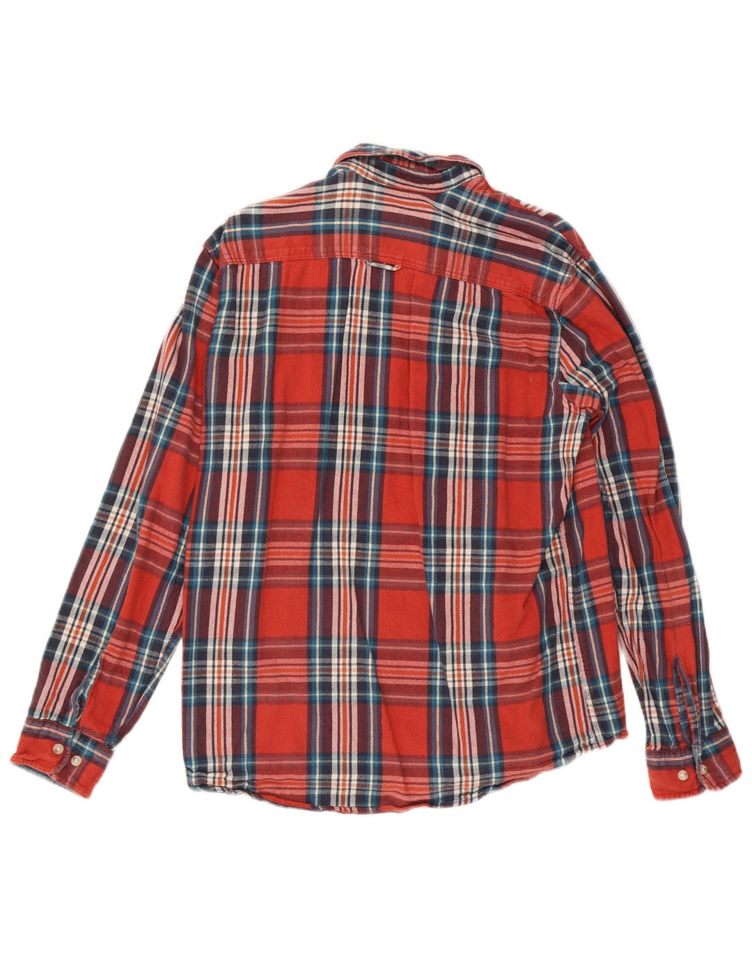 Jack & Jones Herren-Flanellhemd, groß, rot kariert, Baumwolle