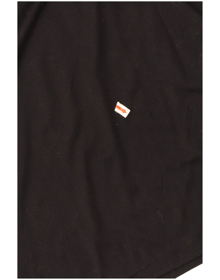 NIKE Damen Dri Fit T-Shirt Top UK 10 Small Schwarz