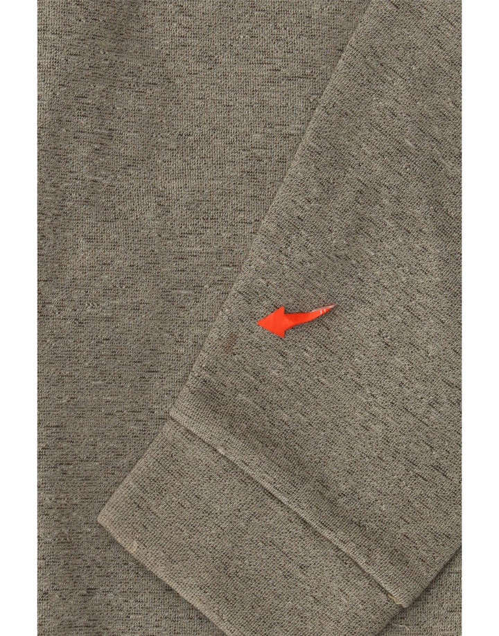 Adidas Herren-Kapuzenpullover mit Reißverschluss, mittelgraue Baumwolle