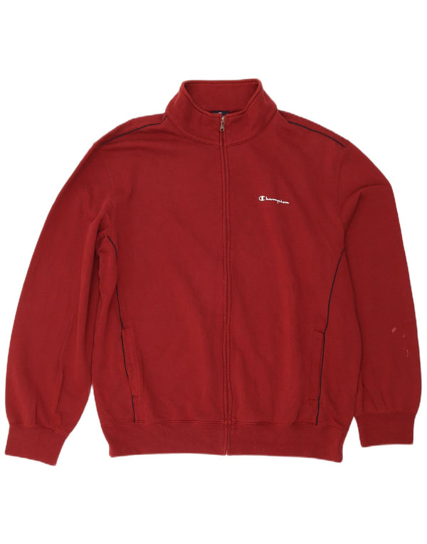 Champion Herren-Trainingsanzugoberteil, Jacke, 3XL, Burgunderrot, Baumwolle