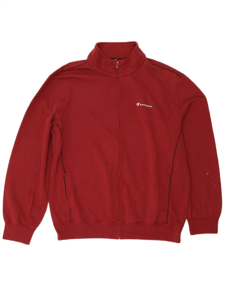 Champion Herren-Trainingsanzugoberteil, Jacke, 3XL, Burgunderrot, Baumwolle