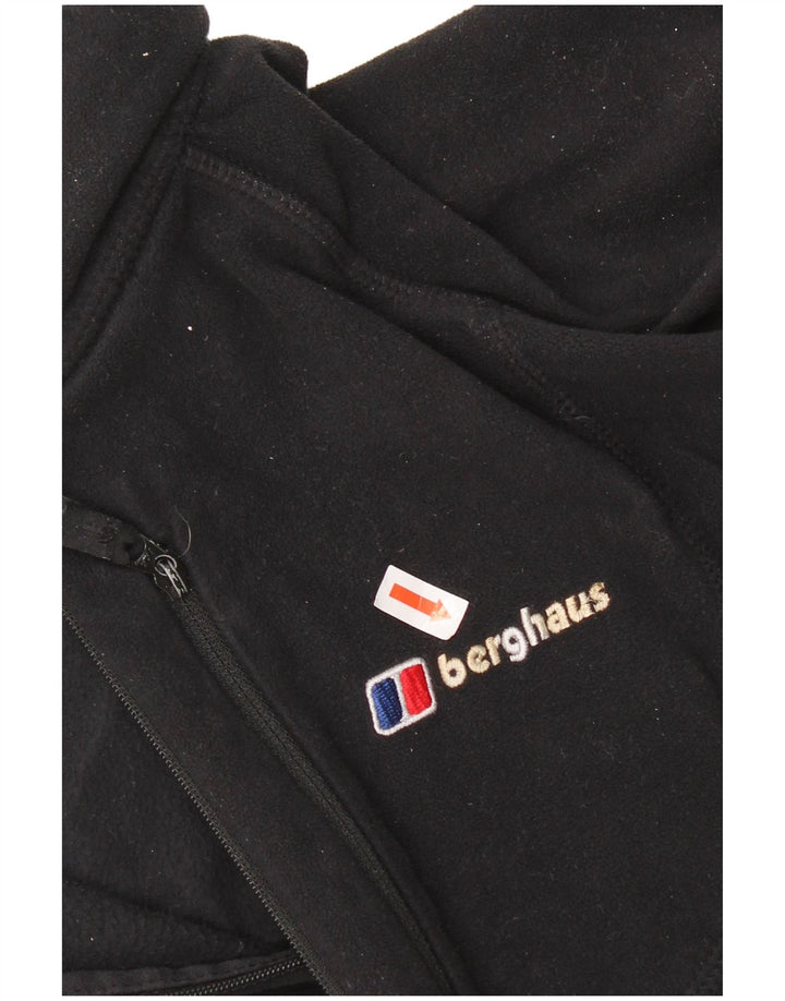 Berghaus Herren-Fleecepullover mit Reißverschluss, 2XL, Schwarz, Polyester