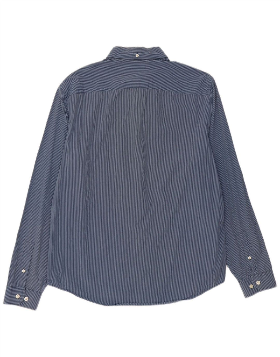Penguin Herren Heritage Slim Fit Hemd, groß, blauer Nadelstreifen
