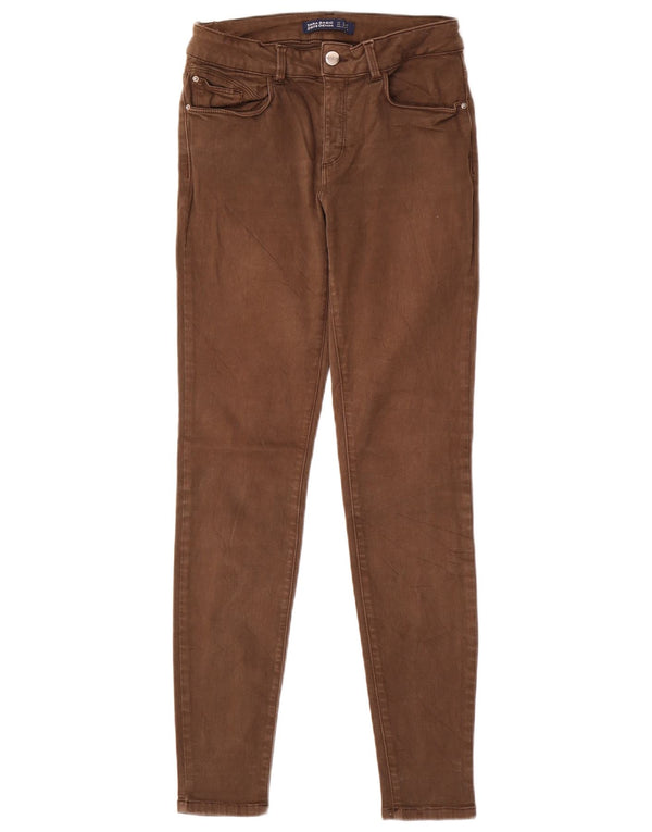 Zara Damen Z1975 Skinny Jeans EU 36 XS W26 L28 Braun
