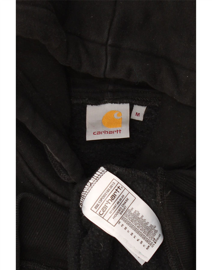 Carhartt Herren-Kapuzenpullover aus mittelschwarzer Baumwolle