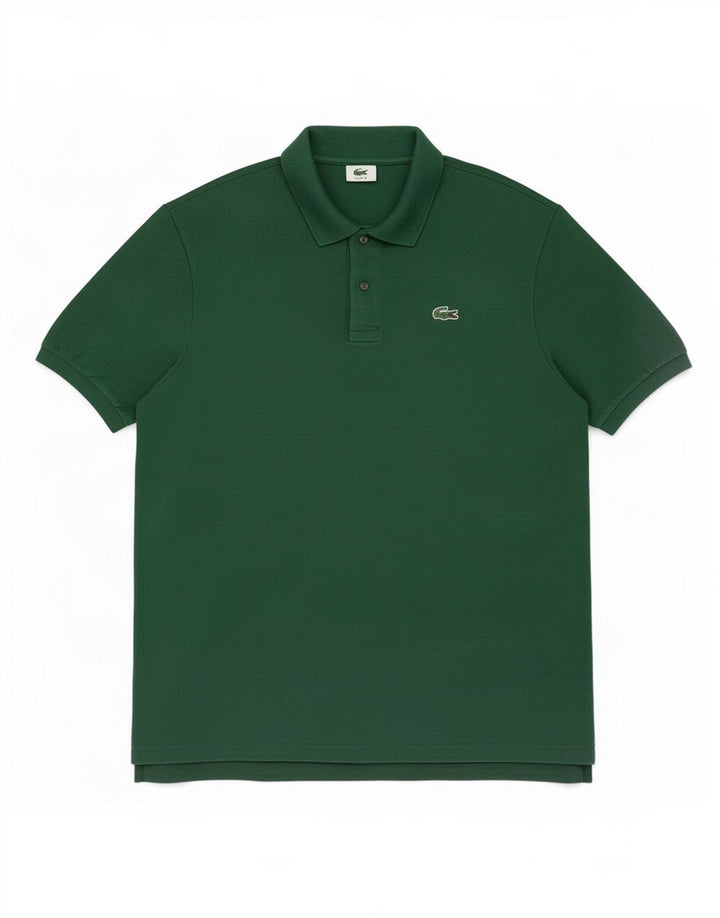 Lacoste Herren Poloshirt Größe 8 3XL Grüne Baumwolle