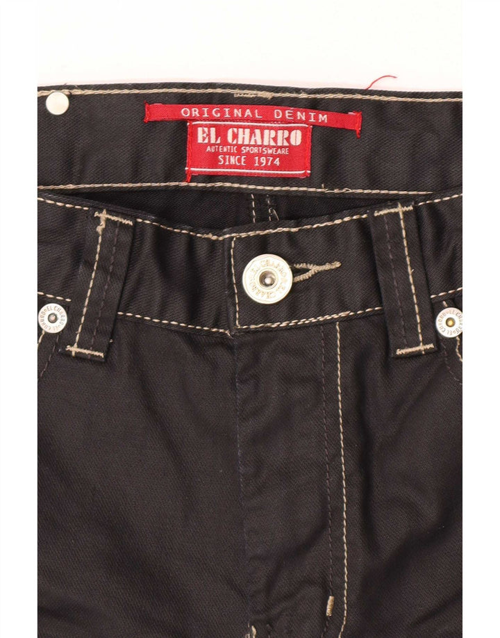 El Charro Damen Slim Jeans W28 L30 Schwarz