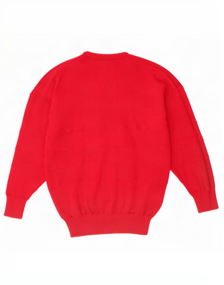 Green Lamb Herren-Pullover mit Rundhalsausschnitt, Größe L, Rot